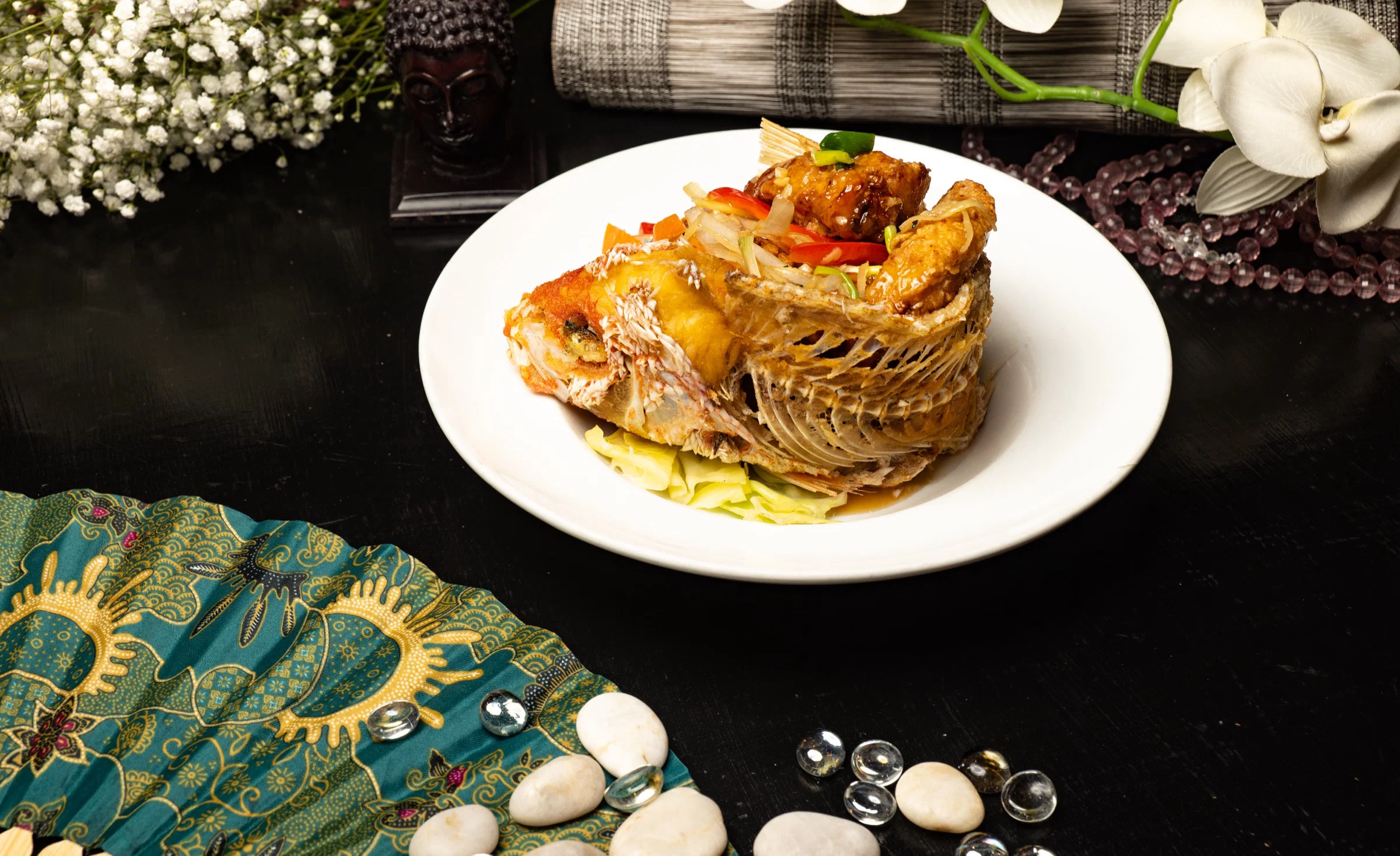 Three Flavor Sauce Snapper